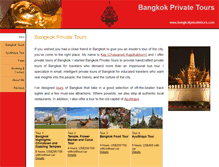Tablet Screenshot of bangkokprivatetours.com